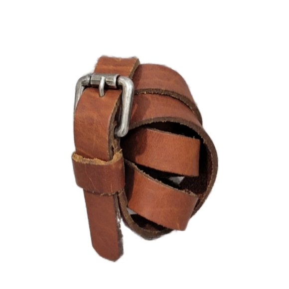MANGUUN Soft Leather Slim Belt - Picture 1 of 12